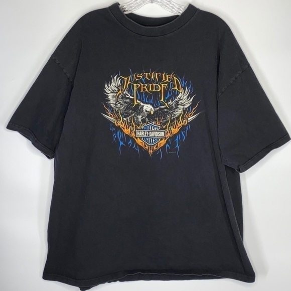 Harley Davison Black Eau Claire, Wisconsin 1999 Tshirt Size XXL - Picture 1 of 6